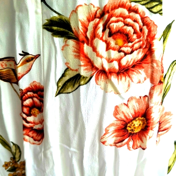 BRAND NEW! MNG Causal Sleeveless Floral Dress with Matching Scrunchies Size 6 - Picture 5 of 15